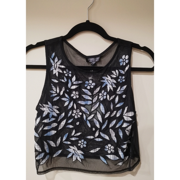 Topshop | See Through Crop Top - Picture 1 of 2